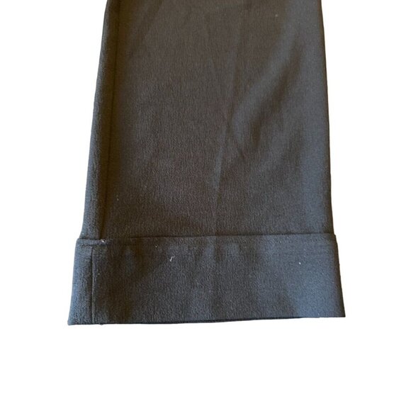 Ganni Black Wide Leg Elastic Wasit Black Pants Polyester Crepe Size 38 (US 6) - Picture 2 of 8